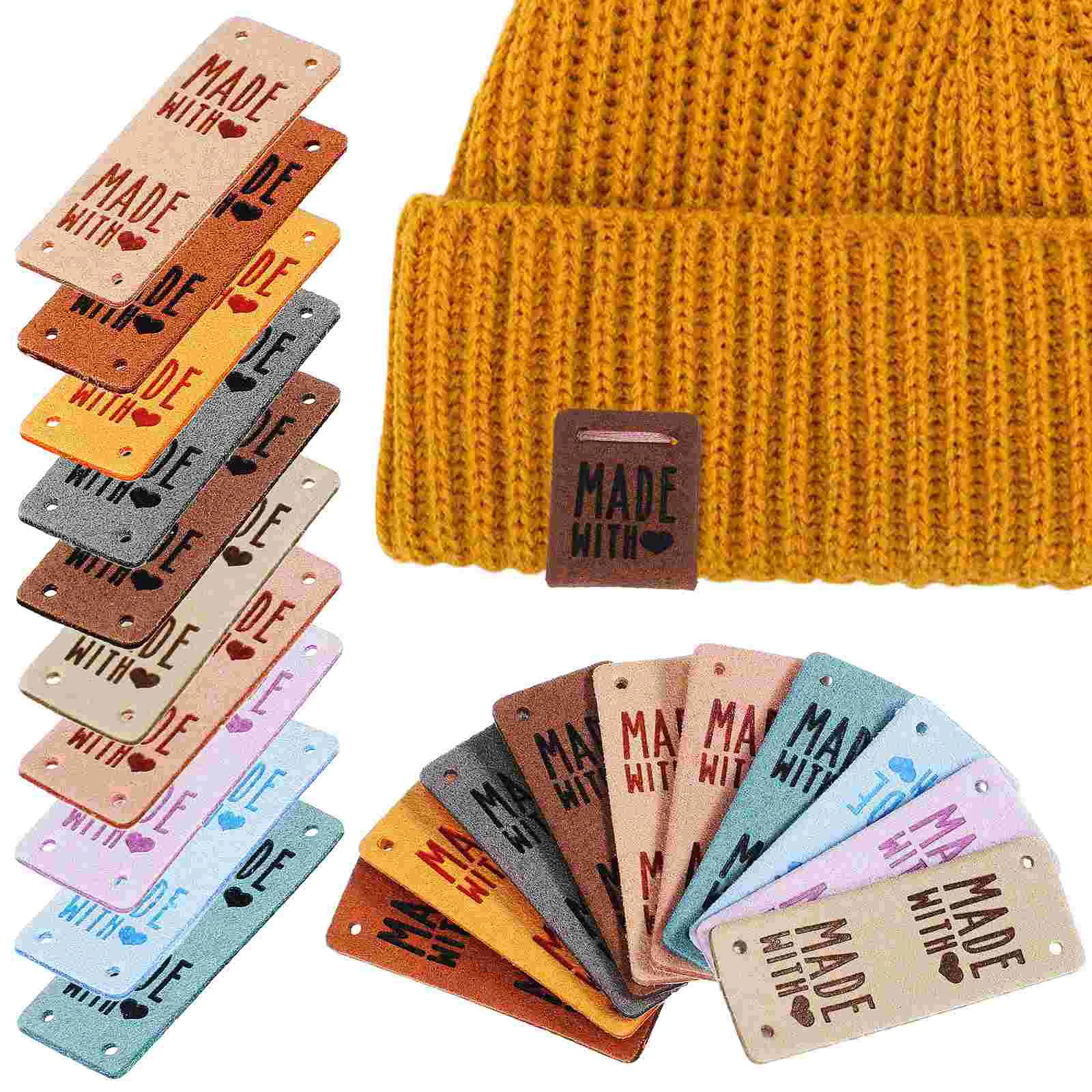 

Handmade Label Sewing Labels for Items Tags Crochet with Love Custom Hook