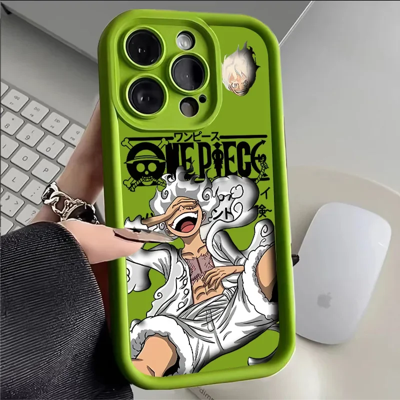 One Piece Anime Luffy Gear 5th Phone Case For iPhone 15 14