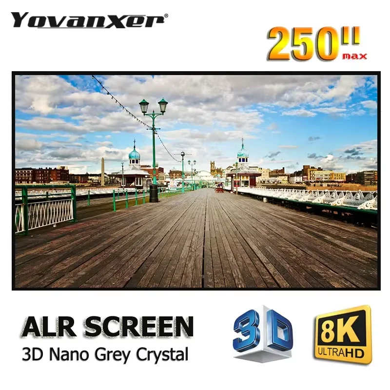 ALR Anti Light Projection Screen 200Inch Max 3D 4K Beam Projector