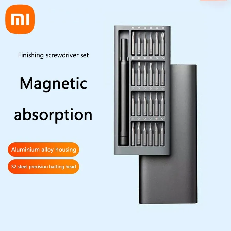 Screwdriver Set Xiaomi 24 In 1 24pcs Mini Pocket Magnetic Absorption Precision Multifunctional Repair Tool