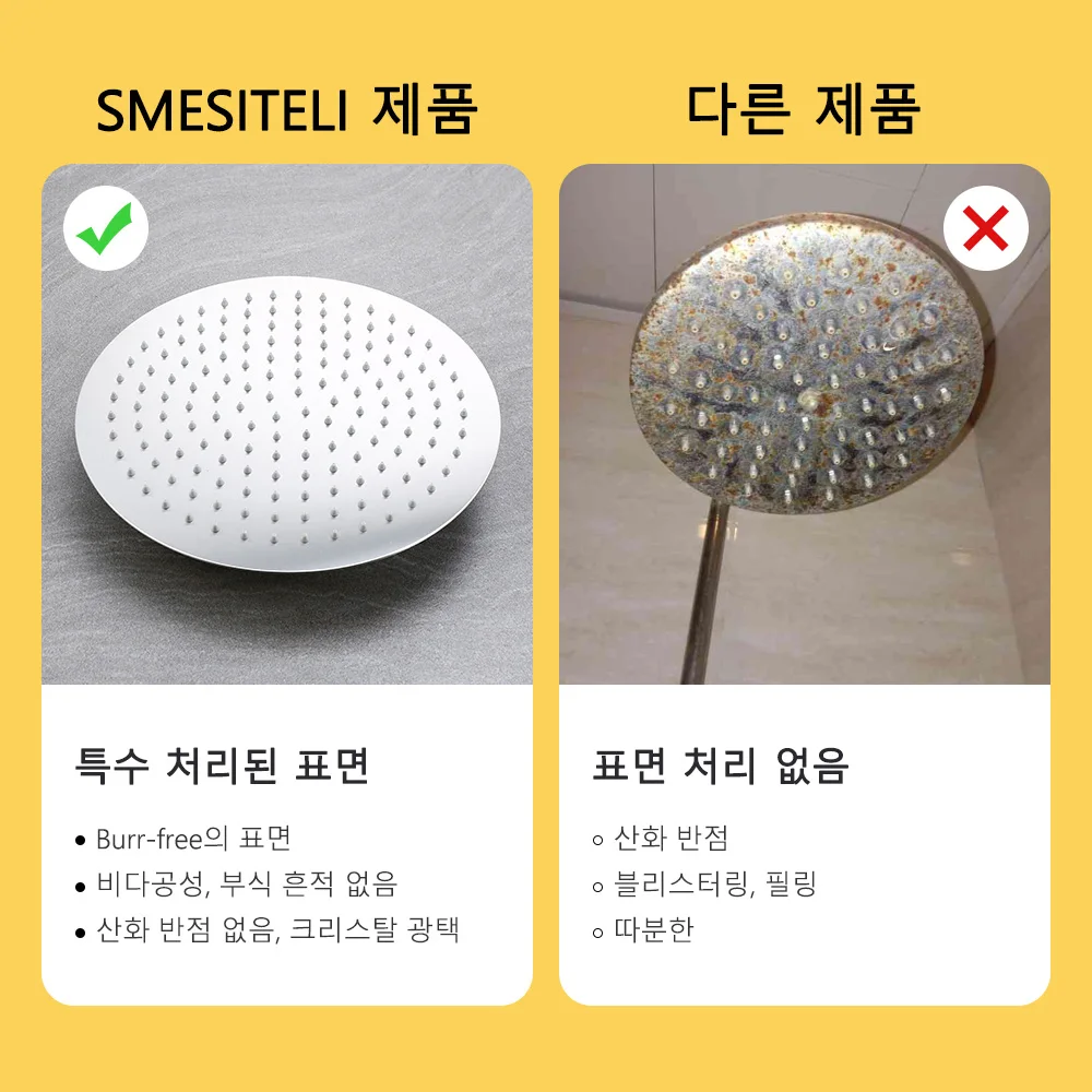 닦았 니켈 온도 조절 샤워 꼭지 세트 벽 마운트 황동 욕실 믹서 Rainshower 수도꼭지 강우량 샤워 시스템 온도 조절기 탭