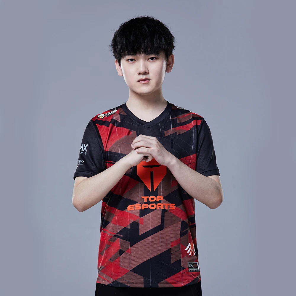 

2022 TES трикотажные изделия LOL LPL Jackeylove Knight Wayward Tian Mark с именем на заказ, футболка, Униформа команды для мужчин и женщин, мужские спортивные футболки