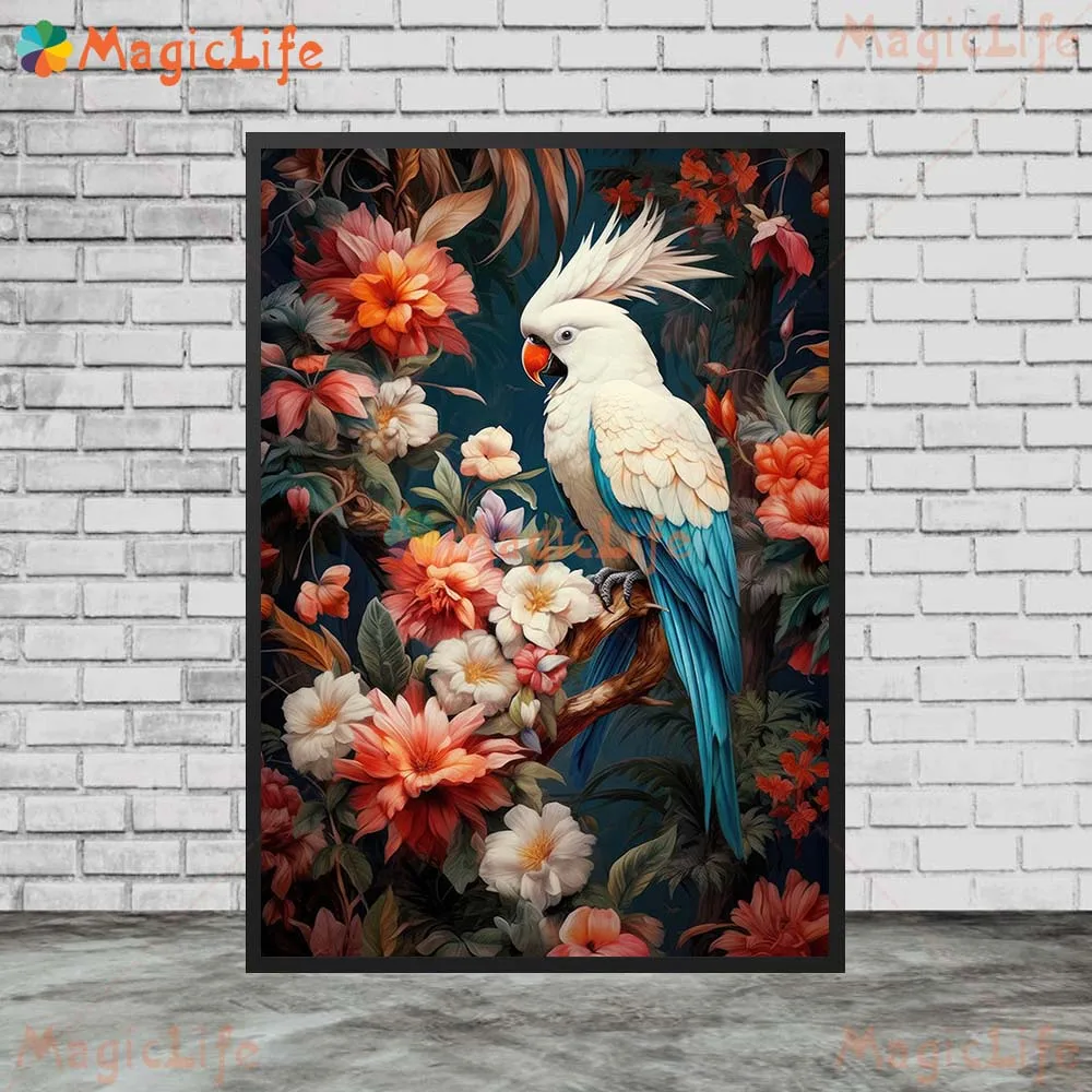 Tropical Animals Flower Flamingo Owl Posters Wall Pictures For Living Room Nordic Poster Wall Art Canvas Painting Unframed