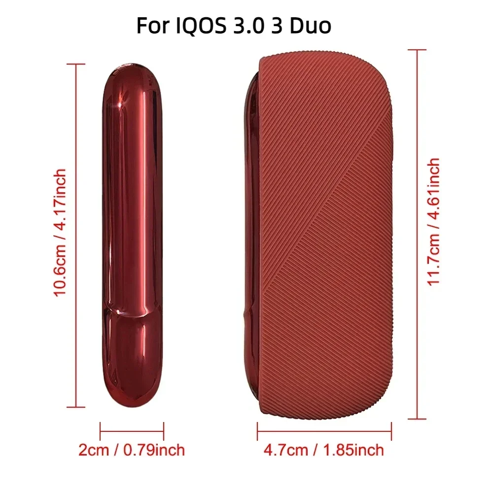 IQOS 3.0 듀오용 캔디 컬러 실리콘 케이스 IQOS 3 보호 커버용 슬리브 IQOS 3 듀오용 휴대용 케이스 사이드 커버