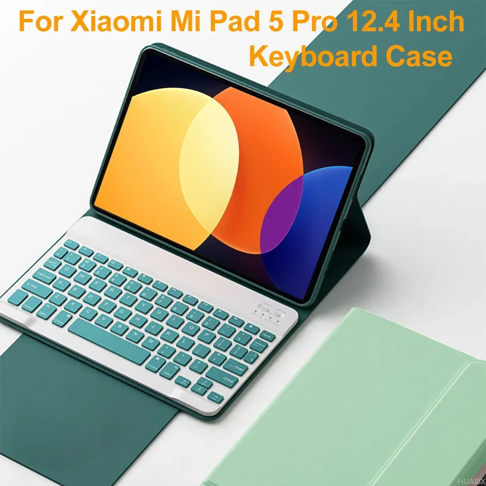 

Keyboard Case for Xiaomi Pad 5 Pro 12.4 Inch Tablet, Detachable Bluetooth Keyboard Cover for Mi Pad 5 Pro 12 4"