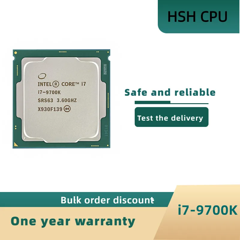 Intel Core I7-9700k I7 9700k 3.6 Ghz Eight-core Eight-thread Cpu