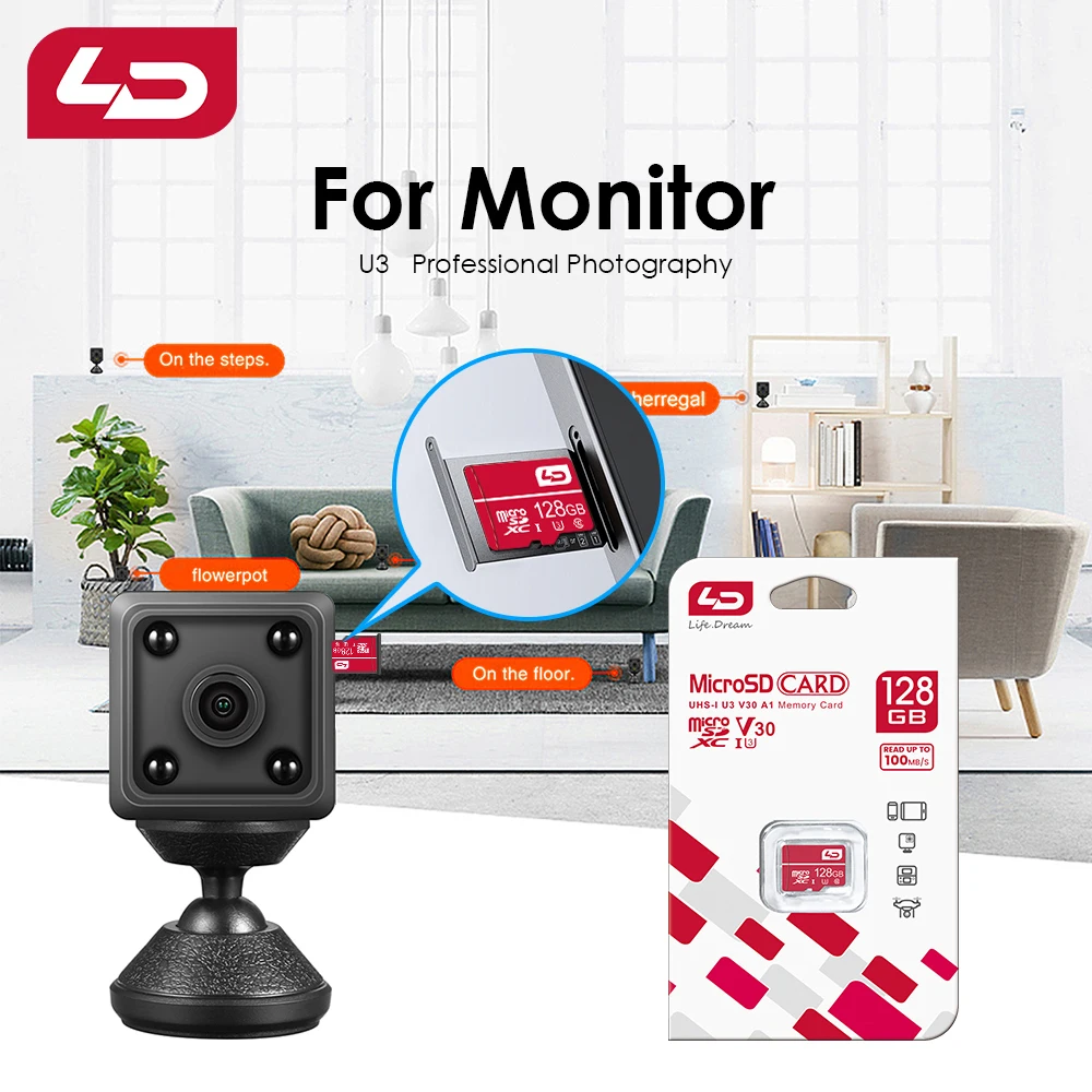 마이크로 SD TF 플래시 카드, 클래스 10, 4GB, 8 GB, 16GB, 128 GB, 64GB, 32GB, 32GB, 64 128 GB, 휴대폰 카메라용, 5 개