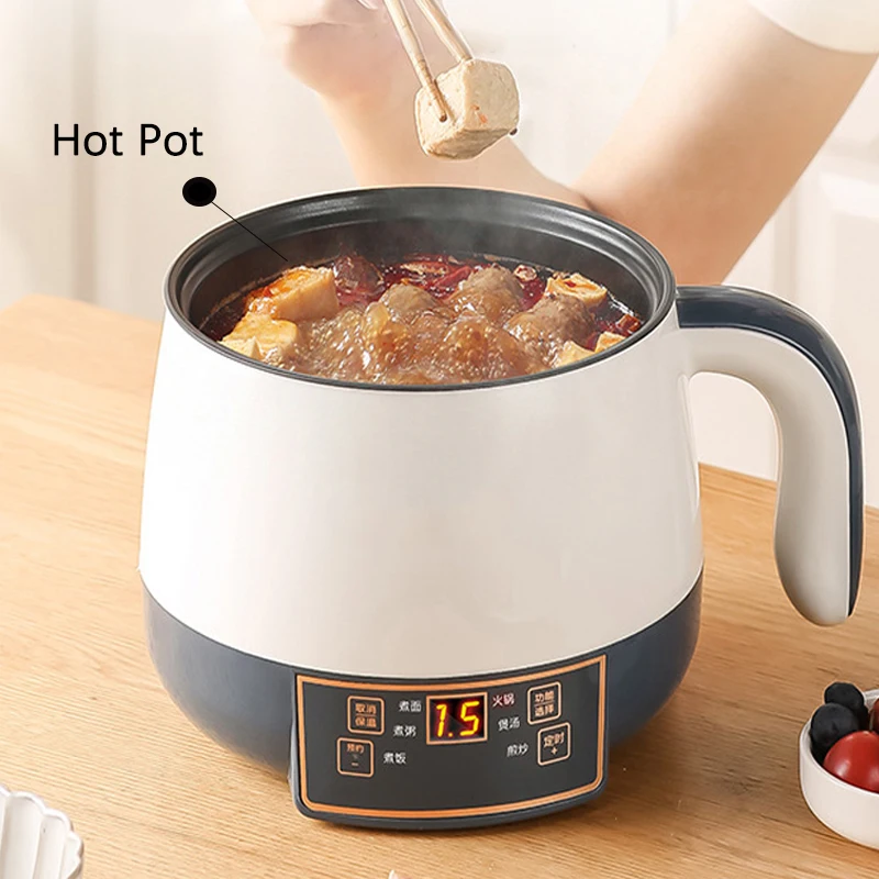 1PC Mini Electric Rice Cooker Household Multi-Functional Integrated Fast  Cooking Soup Hot Pot Rice Cookers Kitchen Household Appliances