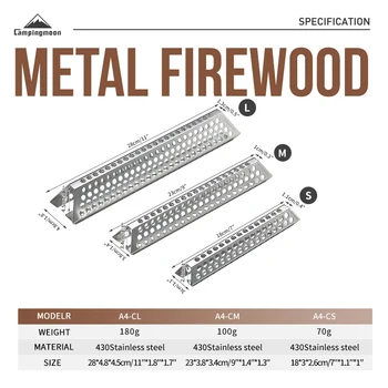 Stainless Steel BBQ Firewood Plate 1