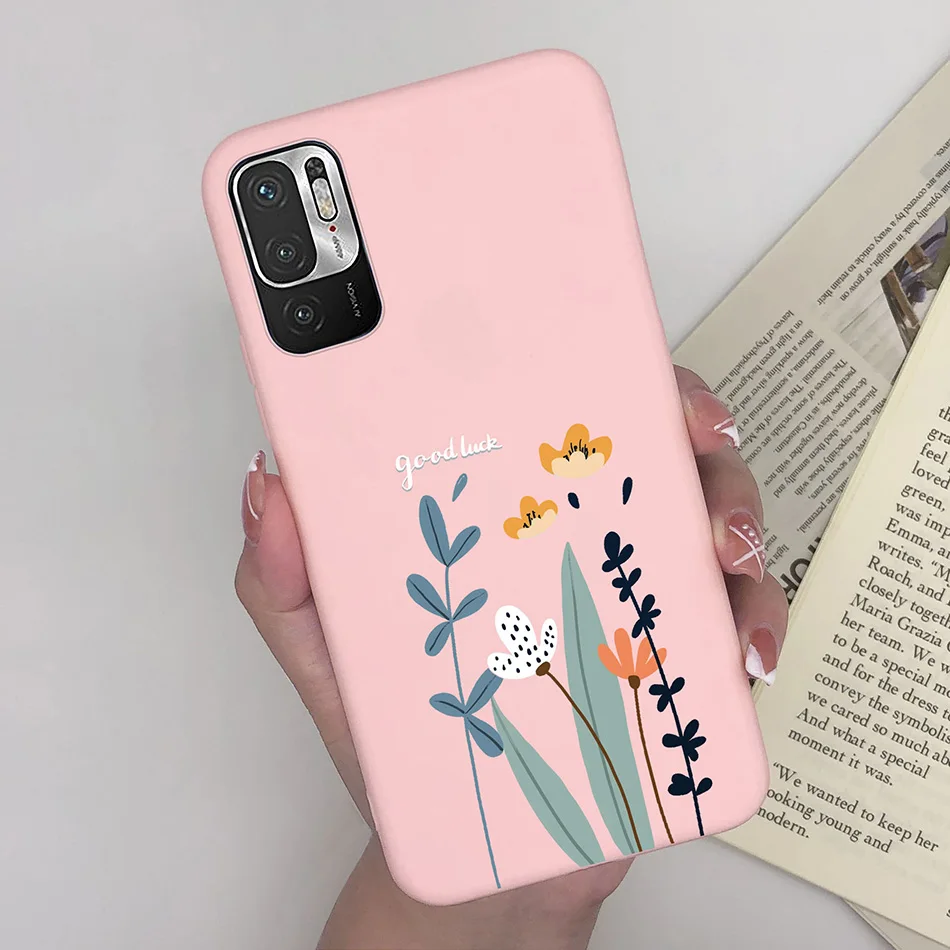 Charming Heart Soft Silicone Phone Case for Girls - Compatible with Xiaomi Redmi Note 10/10T 5G