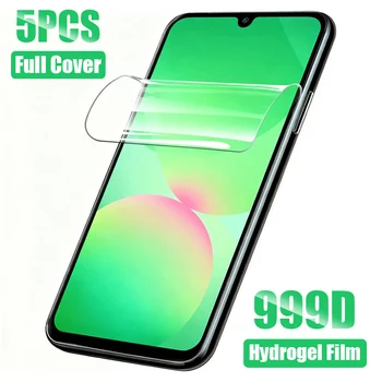 Pellicola idrogel da 5 pezzi per Samsung Galaxy A55 A35 A25 A15 A05S A14 A34 A54 Protezione dello schermo per Samsung A16 A06 A26 A36 A56 A17 A07