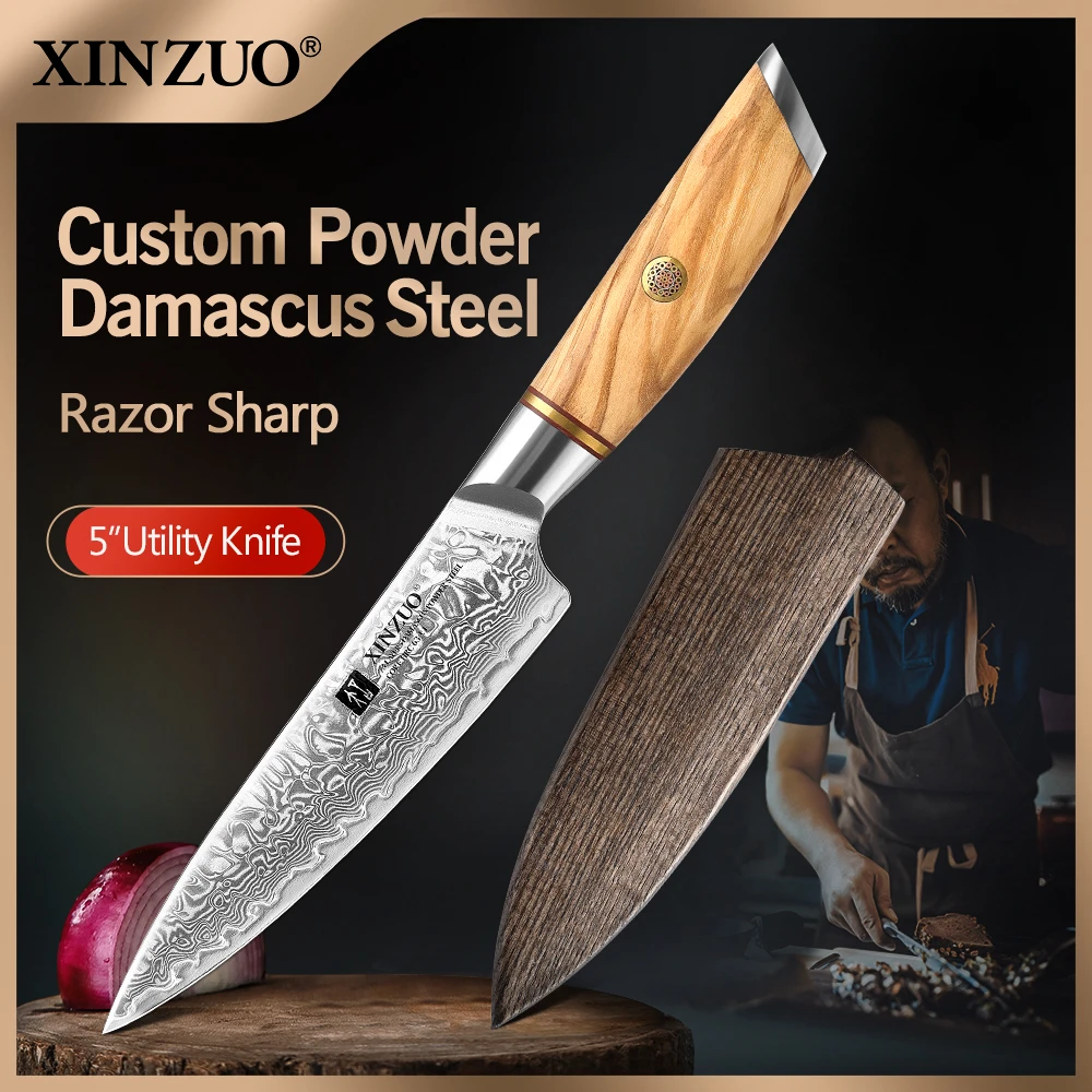 Japanese Kitchen Knives Xinzuo Damascus Steel Knives Xinzuo Knife