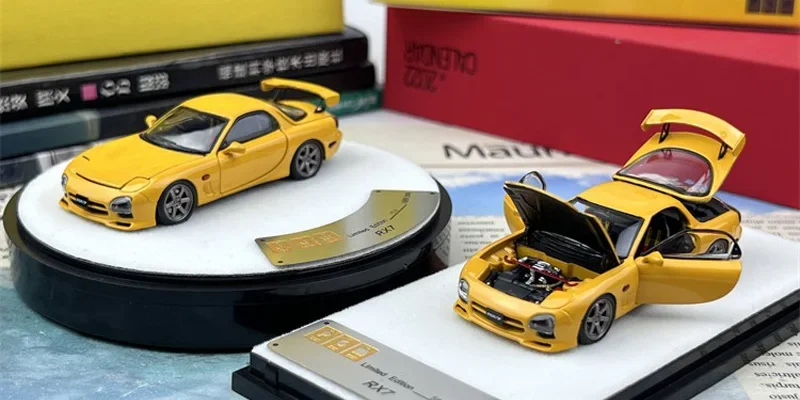 合金スポーツカーモデルコレクション,pgm 1:64,mazda RX-7,fd3s,フル