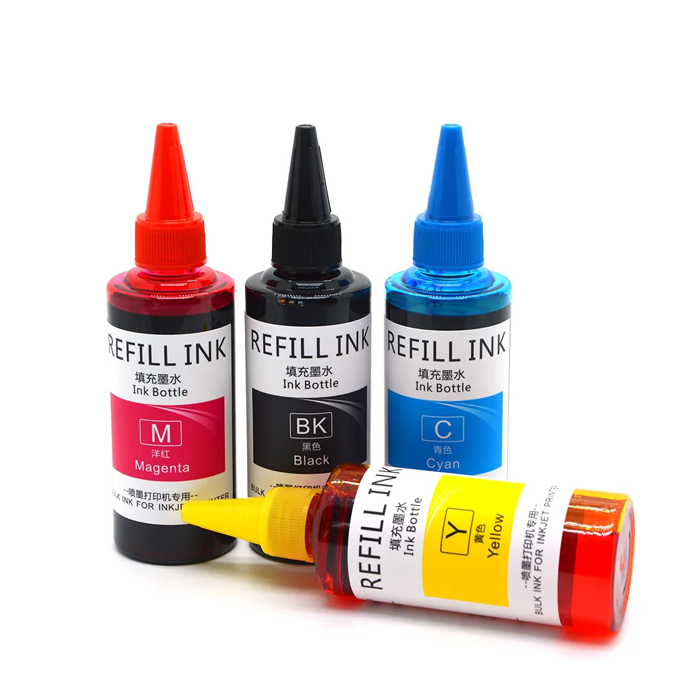 4Pcs 100ML 604XL 232XL Refill Dye Ink for Epson XP2200 XP2205 XP3200 XP3205 XP4200 XP4205 WF2910 WF2930 WF2935 WF2950