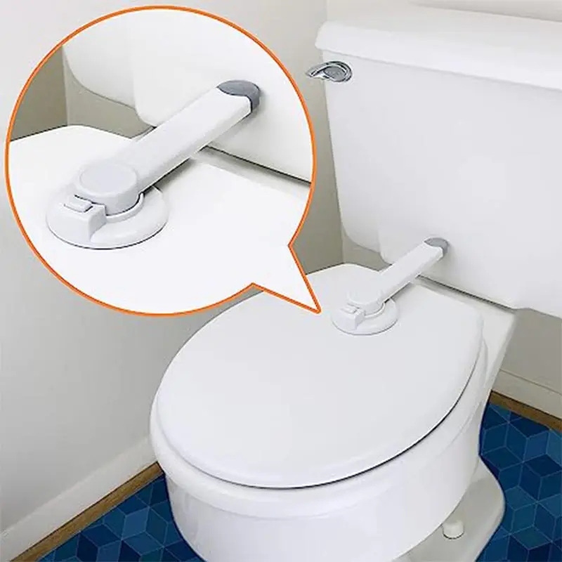 Baby Toilet Lock com adesivo de 3m, fácil instalação, sem ferramentas, apto para a maioria dos banheiros padrão, produtos seguros para crianças e animais