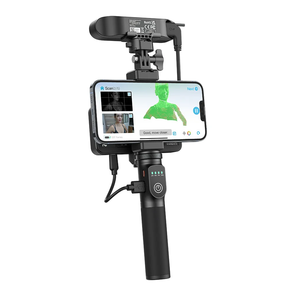 Creality CR-Scan Ferret Pro 휴대용 핸드헬드 3D 스캐너, 손떨림 방지 추적, WiFi6 무선 스캐닝, 0.1mm 정확도, 24 비트