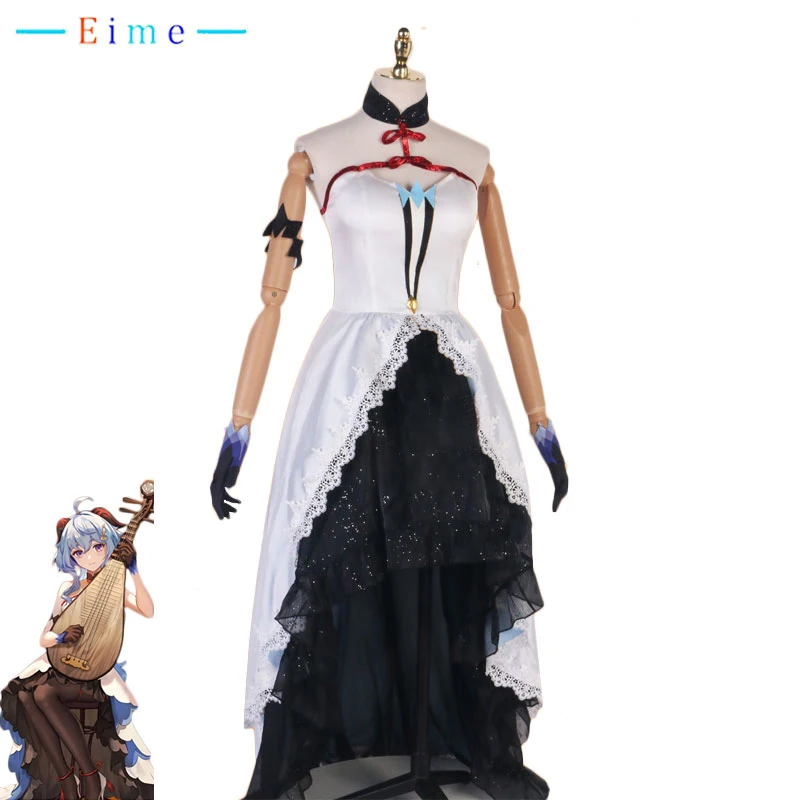 

Game Genshin Impact Music Concert Ganyu Cosplay Costume Fancy Party Dress Suit Halloween Uniforms Anime Clothing Custom Made