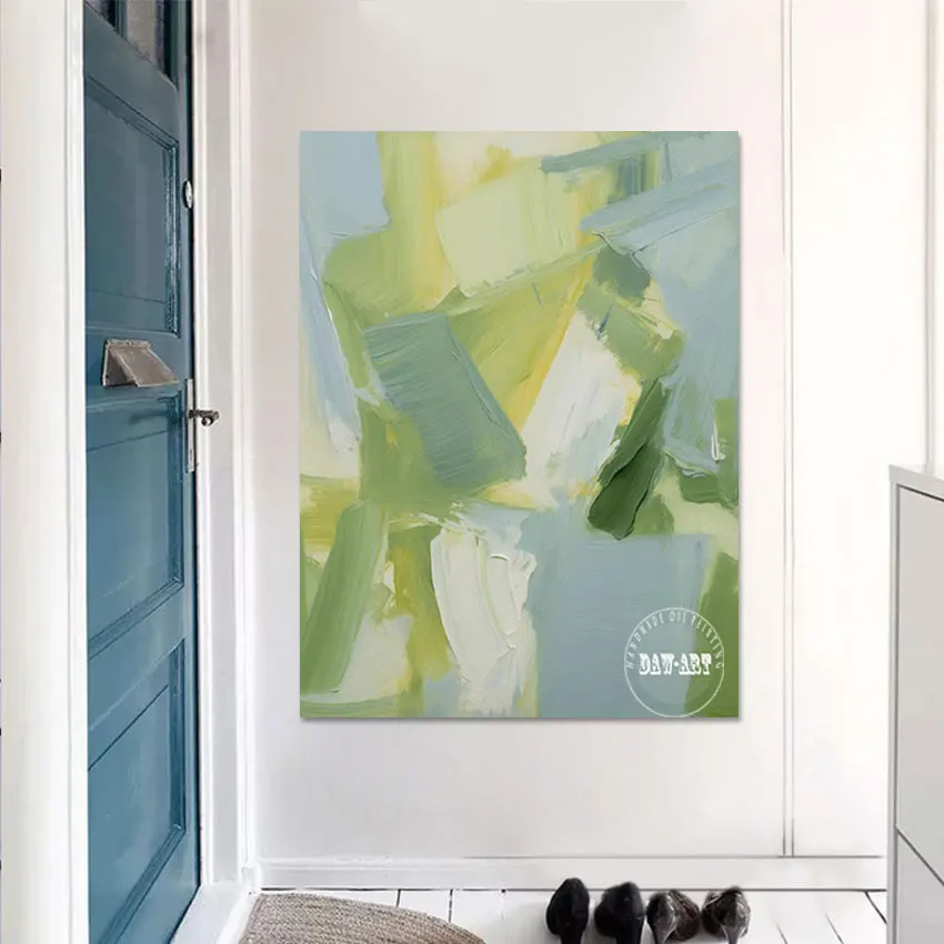 

Оптом абстрактная картина льняной холст без рамки кухонный Настенный декор 100% Ручная роспись Современные художественные примеры живописи