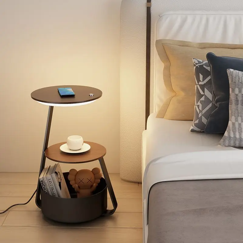 Bedside Cabinet Simple Modern Storage Rack Light Luxury High-end Side Table Small Cabinet Creative Bedroom Furniture Nightstand