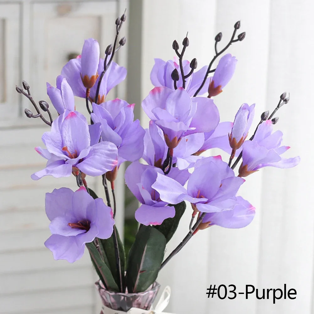 ثلاثية الأبعاد الحرير ماغنوليا فرع الزهور الاصطناع...