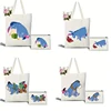 MINISO Cartoon Anime Eeyore Tote Bag Large Capacity Shopping Bag Lightweight Shoulder Handbag Cute Printed Casual Handbags 1