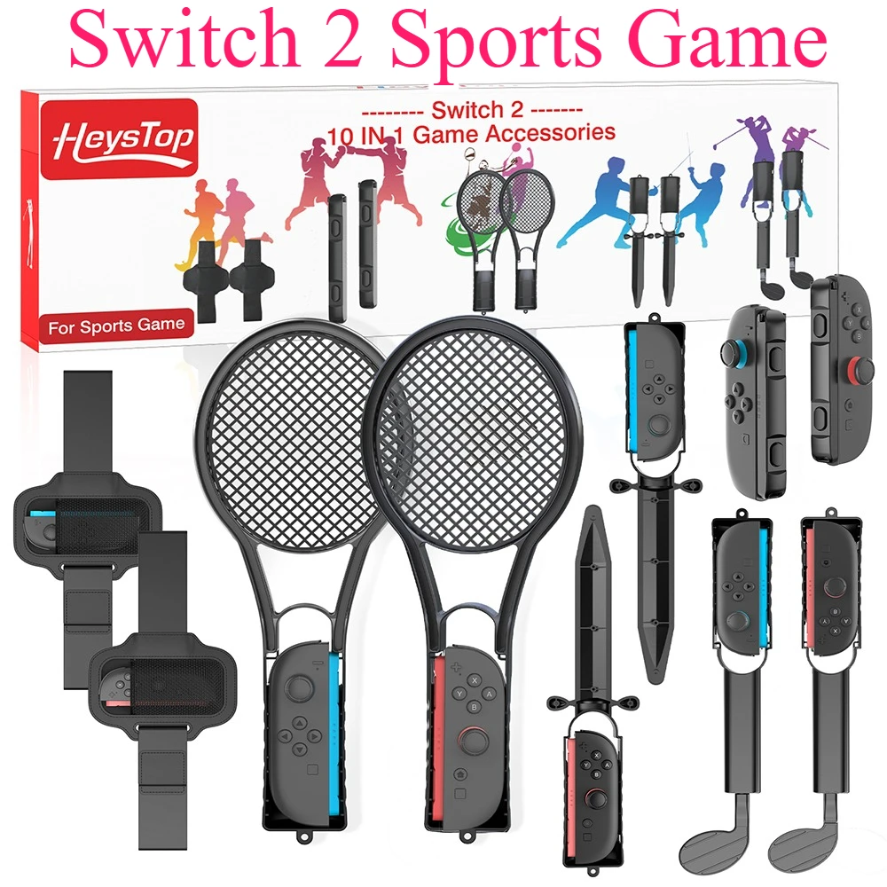 Switch Sports Accessories 2025 Bundle for Switch 2 10-in-1 Game Set