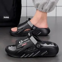 Pallene Summer Men's Slippers EVA Lightweight Slides Indoor Outdoor Sandals Leisure Beach Shoes Comfort Soft Sole Men's Slippers