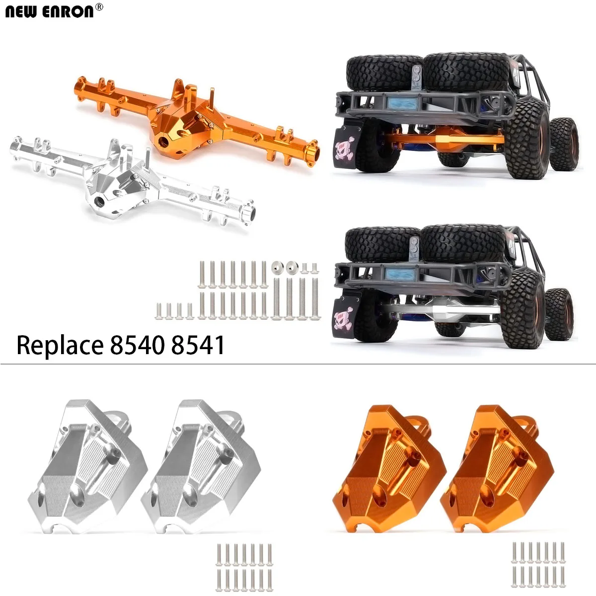 Neue Enron Legierung CNC Hinter achs gehäuse Getriebe Diff Träger #85086 # für RC Auto Traxxas udr unbegrenzt Desert Racer 2012-4