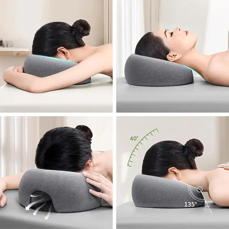 Face Down Pillows Massage Pillow For Bed Headrest Prone Down Sleeping,Ergonomic Beauty Sleeping Pillow