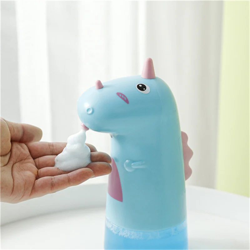 Unicorn Automatic Rechargeable Battery Soap Dispenser Foam Cute Cartoon Touchless Hand Sanitizer Bottle ABS Kid Bathroom 250ml soap dispenser hand sanitizer dispenser refillable bottle soap dispenser bottle foaming soap dispenser refillable plastic bottles foam pump bottle