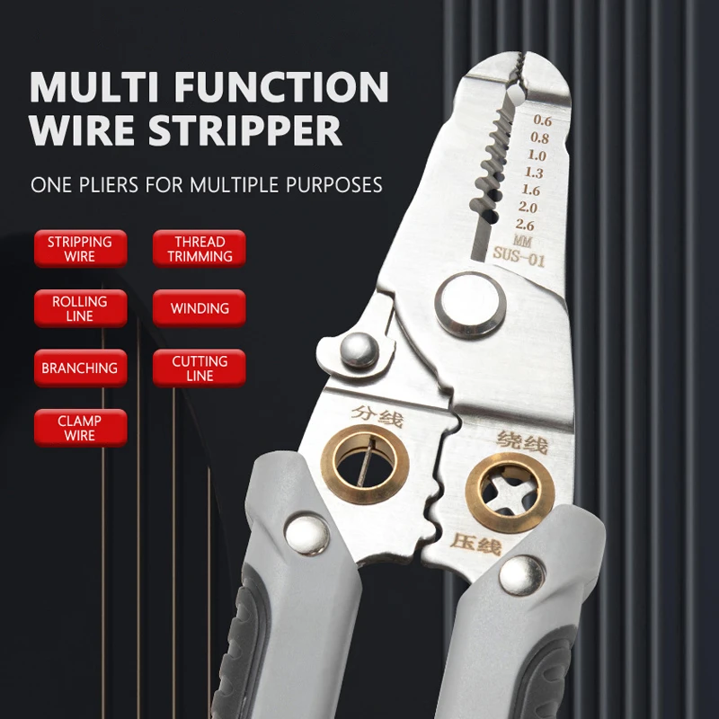 

Многофункциональные плоскогубцы для зачистки проводов, электрики, кабели, ручная проводка, ножницы для чистки проводов, плоскогубцы из нержавеющей стали