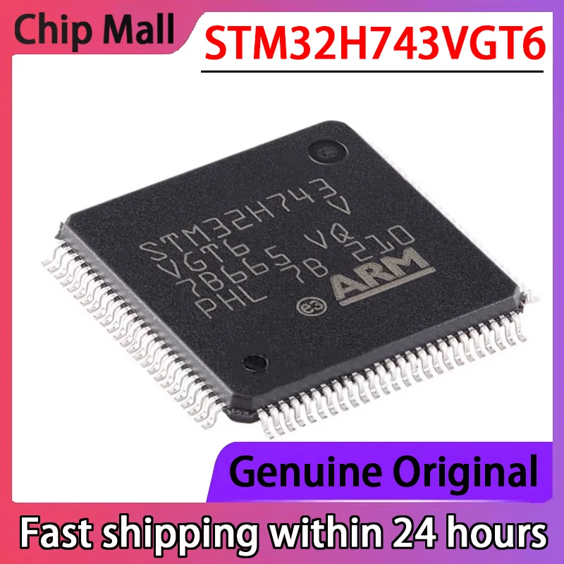 

1PCS Original STM32H743VGT6 STM32H743 LQFP-100 32-bit Microcontroller MCU