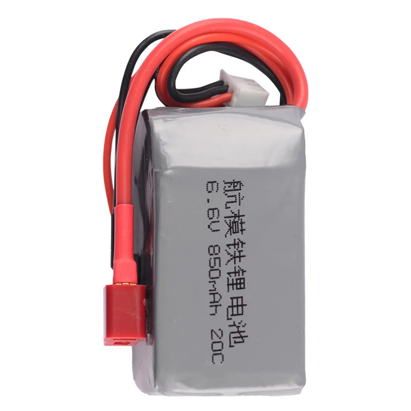 Batterie LiFePO4 6.6V 850mAh pour Drone RX/TX - Lot de 1, 3 ou 5
