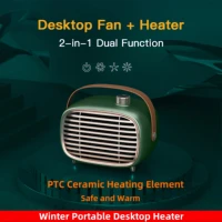 Home PTC Fan Heater 700W High Power Electric Heater Ceramic Fast Heating Winter Portable Warmer for Bedroom Office 1