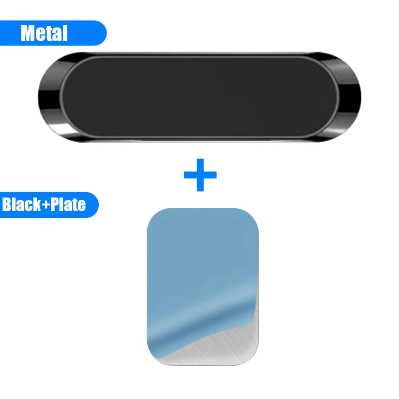 Magnetic Dashboard Phone Holder | Sleek Mini Strip Design | Metal Magnet Car Mount Accessory