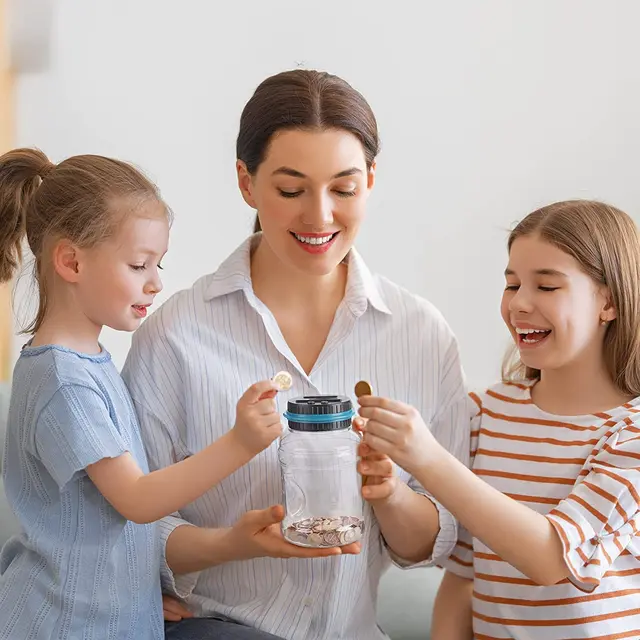 Elektronikus Piggy Bankszámláló Érme Digitális Lcd Számoló Pénzmegtakarító Doboz Jar Érmék Tárolódoboz Usd Euró Pénz Ajándékokhoz - Image 3