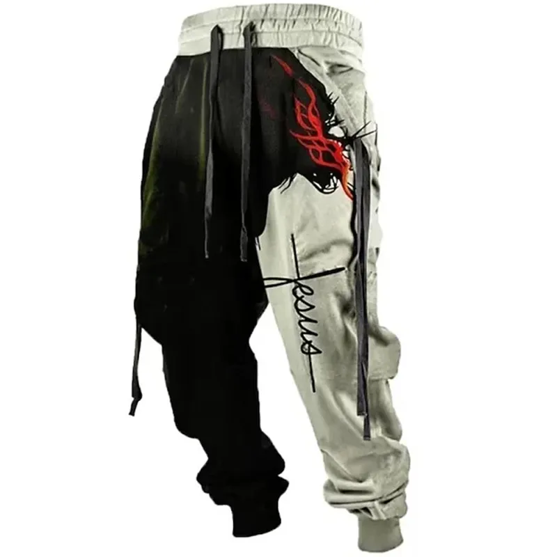 Wide Leg Men's Sweatpants 3D Print Y2k Pants Casual Golf Joggers Long Outdoor Hip Hop Loose Trousers Gym Tracksuit casual pants,sports pants,casual sports pants,printed pants