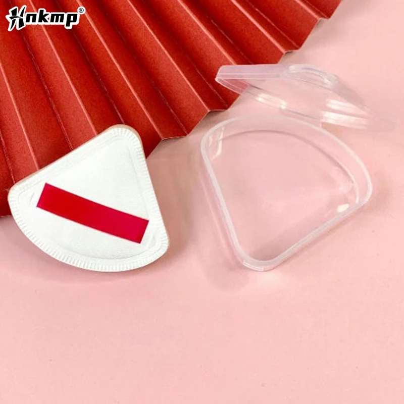 

Portable Triangle Sponge Transparent Cosmetic Bag Makeup Puff Box Storage Case