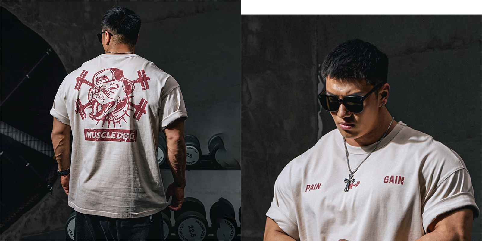 2025 جديد MUSCLEDOG العضلات الكلب الرياضة تي شيرتا...