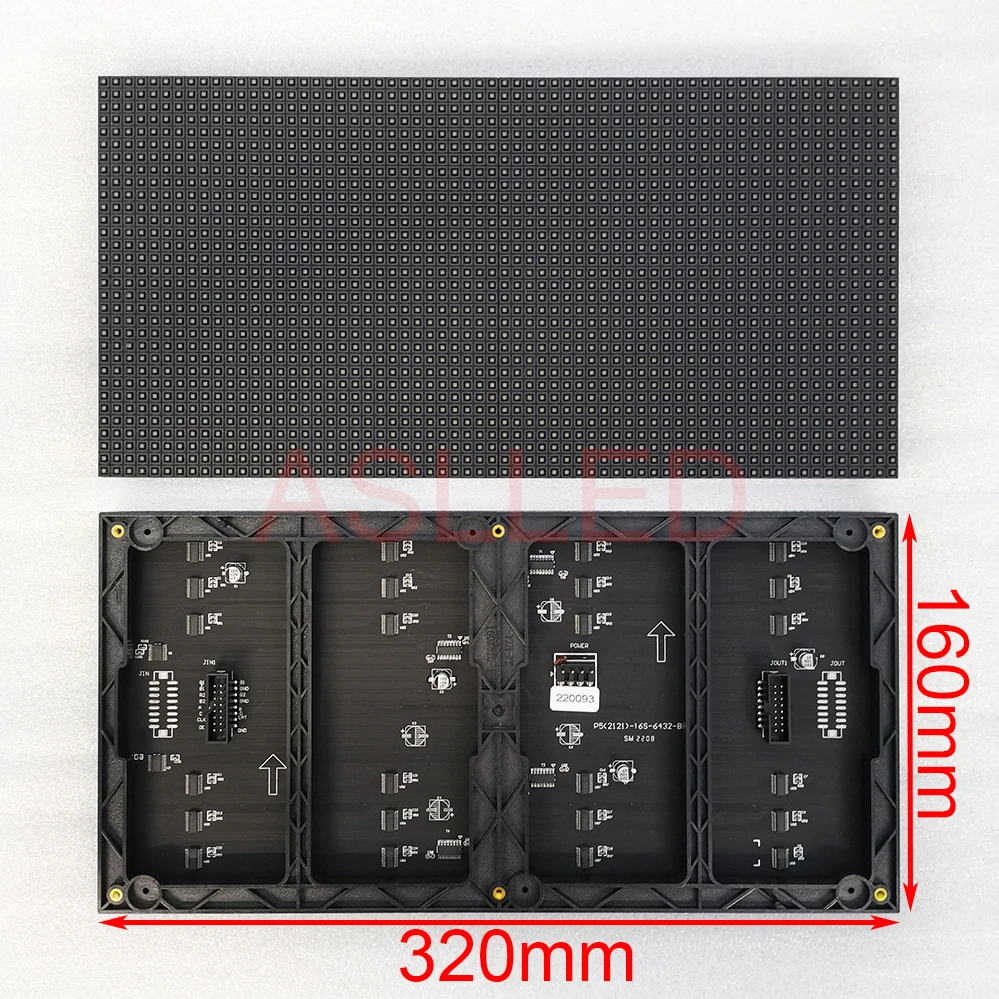 

Рекламный дисплей для помещений P5, модуль RGB, полноцветный светодиодный дисплей, панель дисплея 320x16, размер 0 мм, интерфейс HUB75, бесплатная доставка