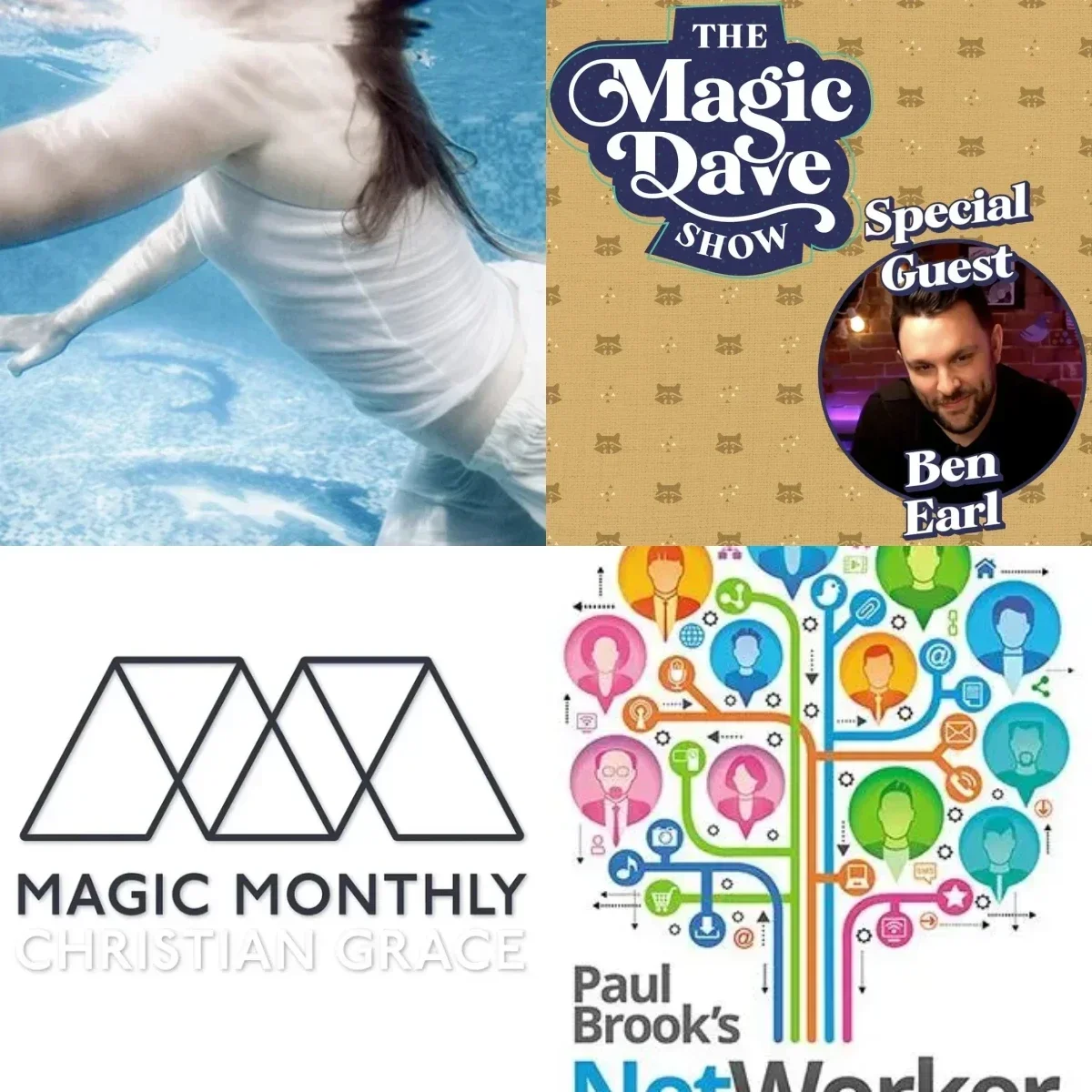 

Lost Souls by Fraser Parker，Magic Dave Show Live By Benjamin Earl，Manifest Christian Grace，NetWorker Deck BY Paul Brook-magic
