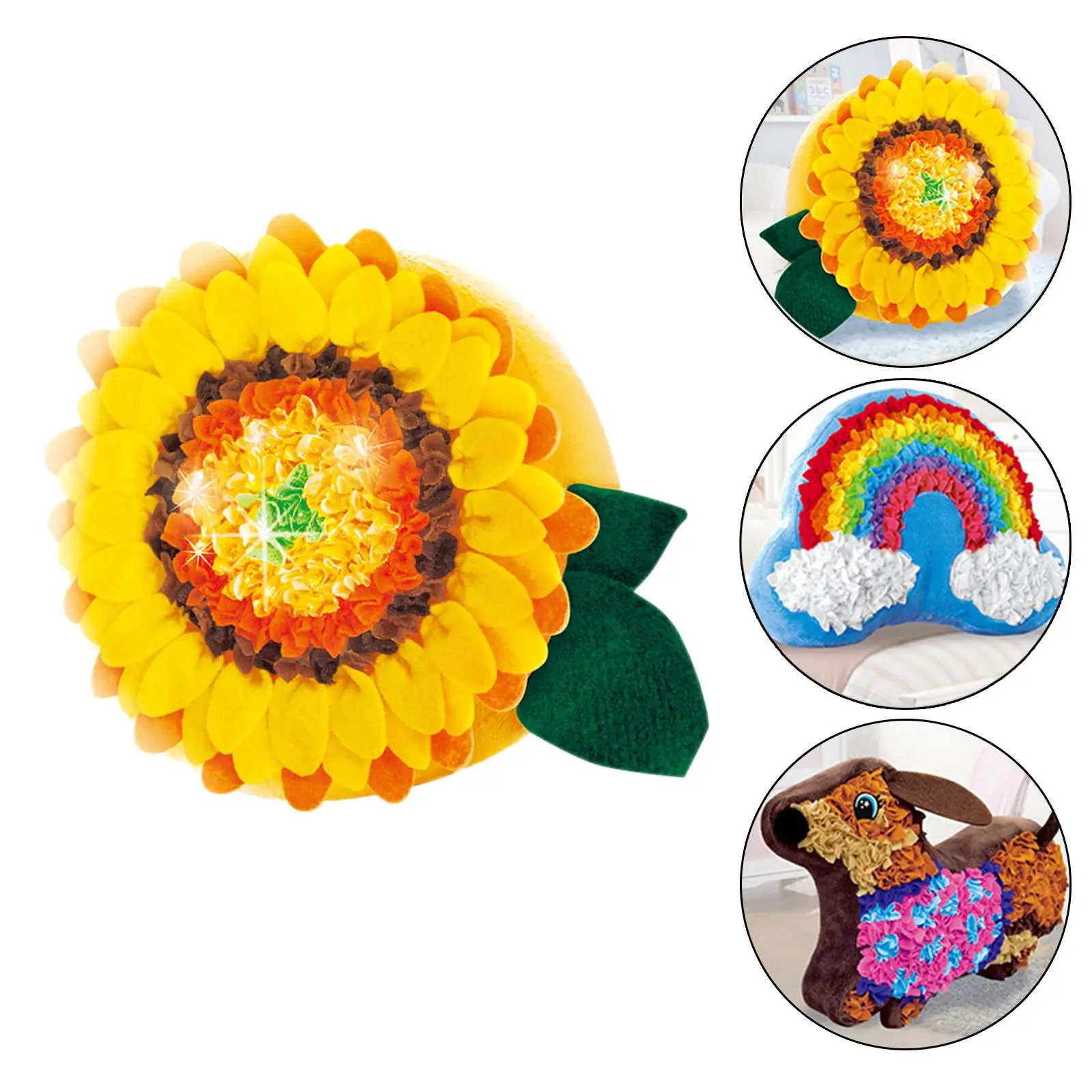 Lovely Plush Craft Pillow DIY Kits Art Crafts for Christmas Educational Toys