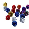 6Pcs Mylar Crinkle Foil Balls Cat Kitten Sound Play Toy Crackle Paper Rustle 6