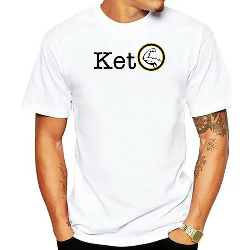 Uomini Keto Diet Muscle Gym Wear T Shirt Stampa Manica Corta Euro Size S-3Xl Modello Regalo Autentica Maglietta Estiva