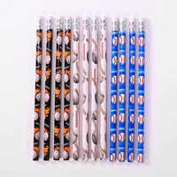 HB Pencil Baseball Basketball Rugby Football Sports Theme Pencil Creative Children's Student Supplies First Grade with Eraser 2