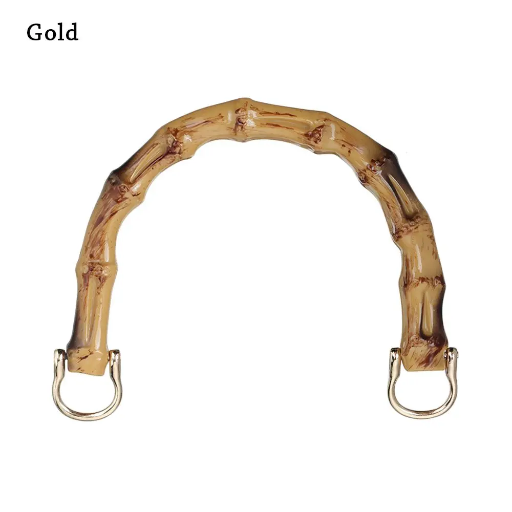 Poignée De Sac En Bambou 15 Cm – Anse Dorée Pour Sac à Main, Accessoire De Maroquinerie