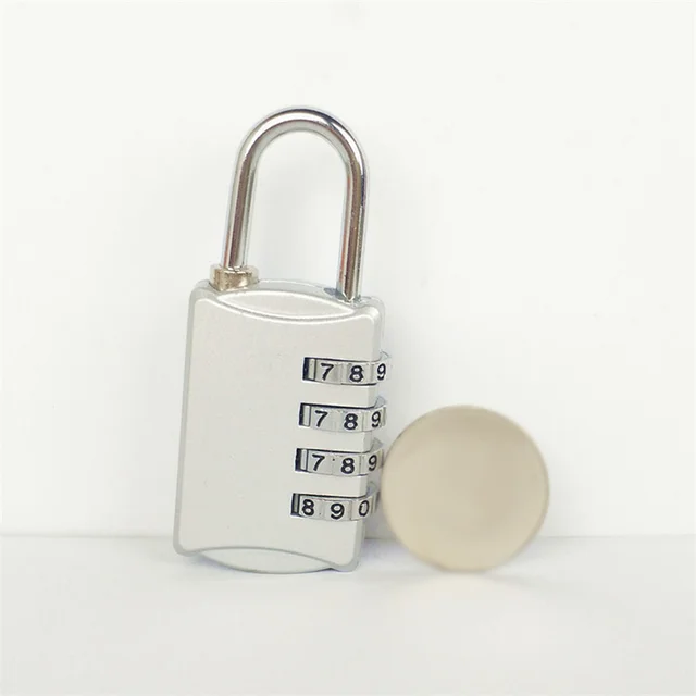 4 Dial Digit Password Lock Combination Suitcase Luggage Metal Code Password Locks Padlock Travel Safe Anti-Theft Cijfersloten 4