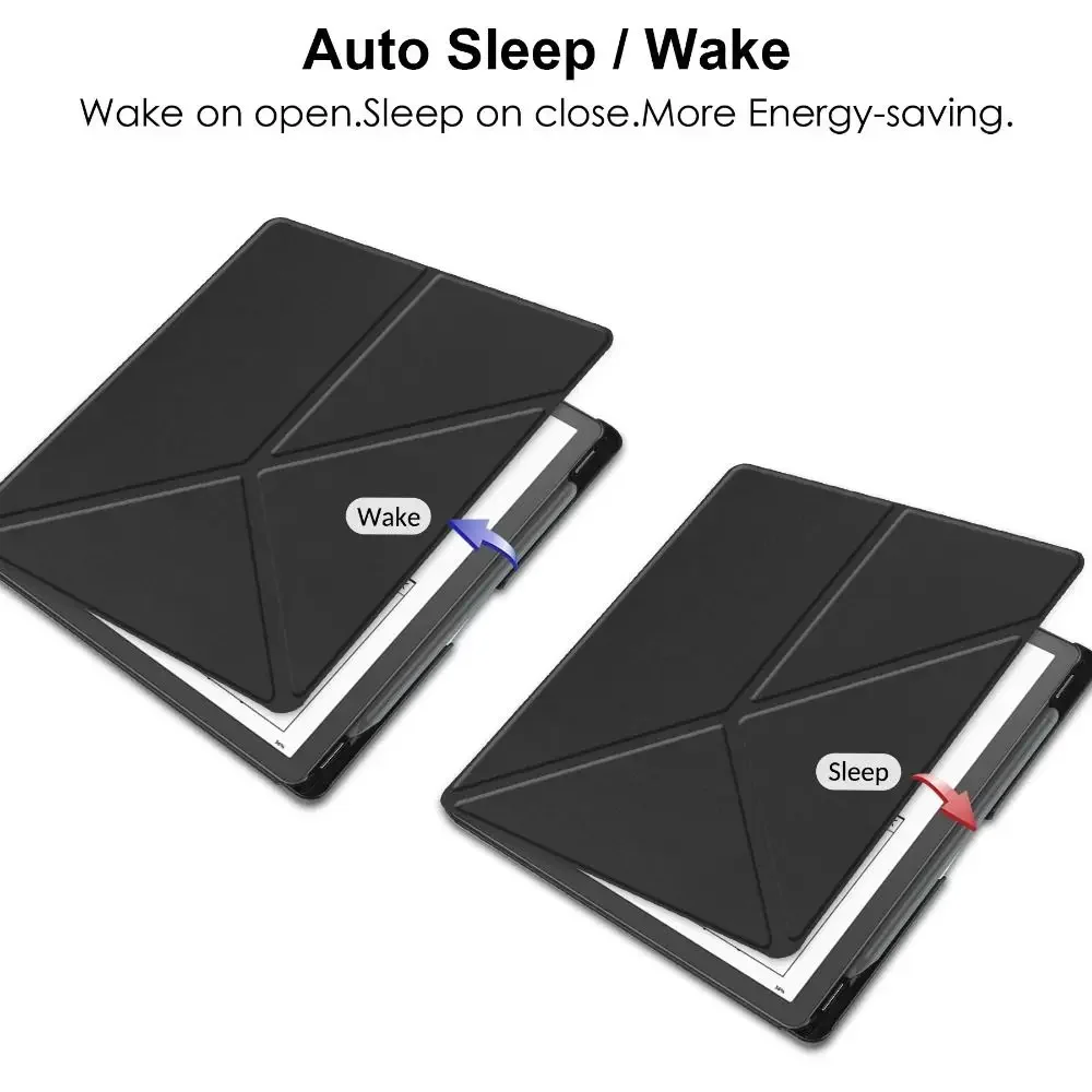 Smart Multi-Fold Stand Case with Magnetic Closure and Auto Wake/Sleep