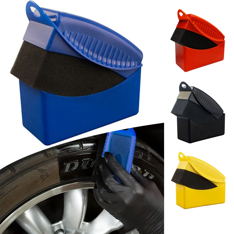 

Car Wheel Polishing Waxing Sponge Brush PP with Cover Wheel Washing Cleaning Applicator Pads Tire Foam Sponges Car Accessories