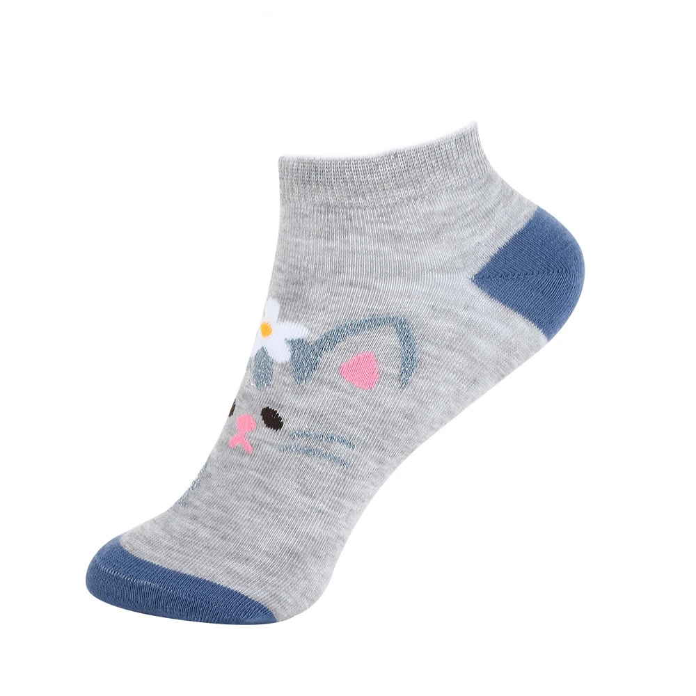 Women's Cartoon Animal Pattern Socks - 5 Pairs Cute & Fashionable Kawaii Pack